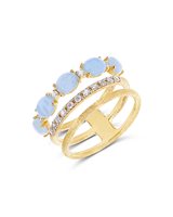 Anello Nanis Donna Dancing Azure in Oro giallo Diamante 0.21 Ct AS4-597 - AS4-597